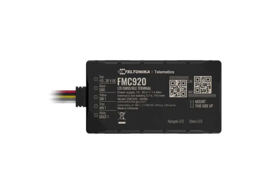 Teltonika FMC920-E 4G LTE jármű GPS nyomkövető – Precíz helymeghatározás és távoli leállítás